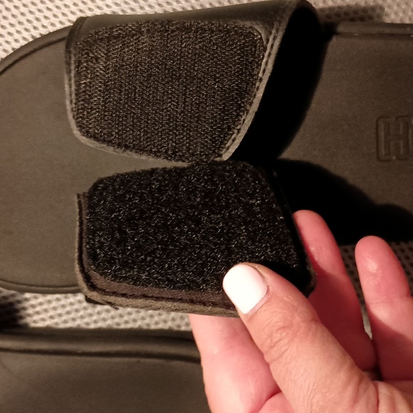 Hurley Men's One and Only Slide Sandals -Black/White Size 10 - Picture 4 of 5